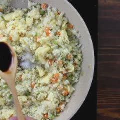 Cách Làm Cơm Bông Cải Trắng - Cauliflower Fried Rice