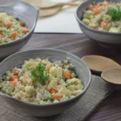 Cách Làm Cơm Bông Cải Trắng - Cauliflower Fried Rice