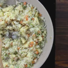 Cách Làm Cơm Bông Cải Trắng - Cauliflower Fried Rice