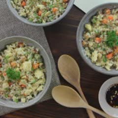 Cách Làm Cơm Bông Cải Trắng - Cauliflower Fried Rice