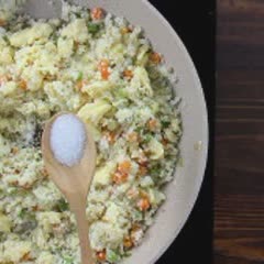 Cách Làm Cơm Bông Cải Trắng - Cauliflower Fried Rice