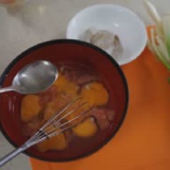 Cách làm Trứng Chiên Tôm Hành Lá trứng cá hồi, thơm ngon