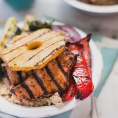 Cách làm Cơm Thịt Gà Rau Củ Nướng Teriyaki kiểu Heathy Bowl