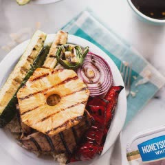 Cách làm Cơm Thịt Gà Rau Củ Nướng Teriyaki kiểu Heathy Bowl