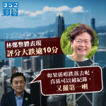 【移交逃犯修例】林鄭整體表現評分大跌逾10分　游清源：除咗講恭喜都唔知講咩好