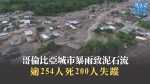 哥倫比亞城市暴雨致泥石流　逾254人死200人失蹤