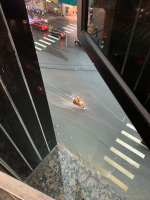 大豪雨影響!新竹縣新豐鄉下午3時起停班停課