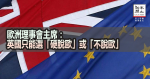 歐洲理事會主席：英國只能選「硬脫歐」或「不脫歐」
