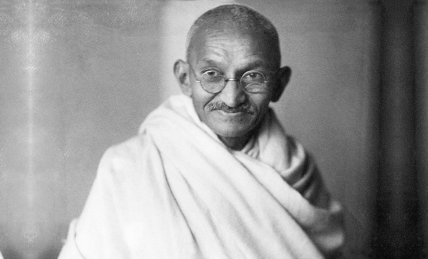 Mahatma Gandhi was beaten by General Jan C Smut in prison.