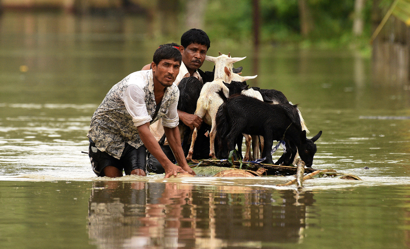 More than 50 people died in Assam due to heavy rain.