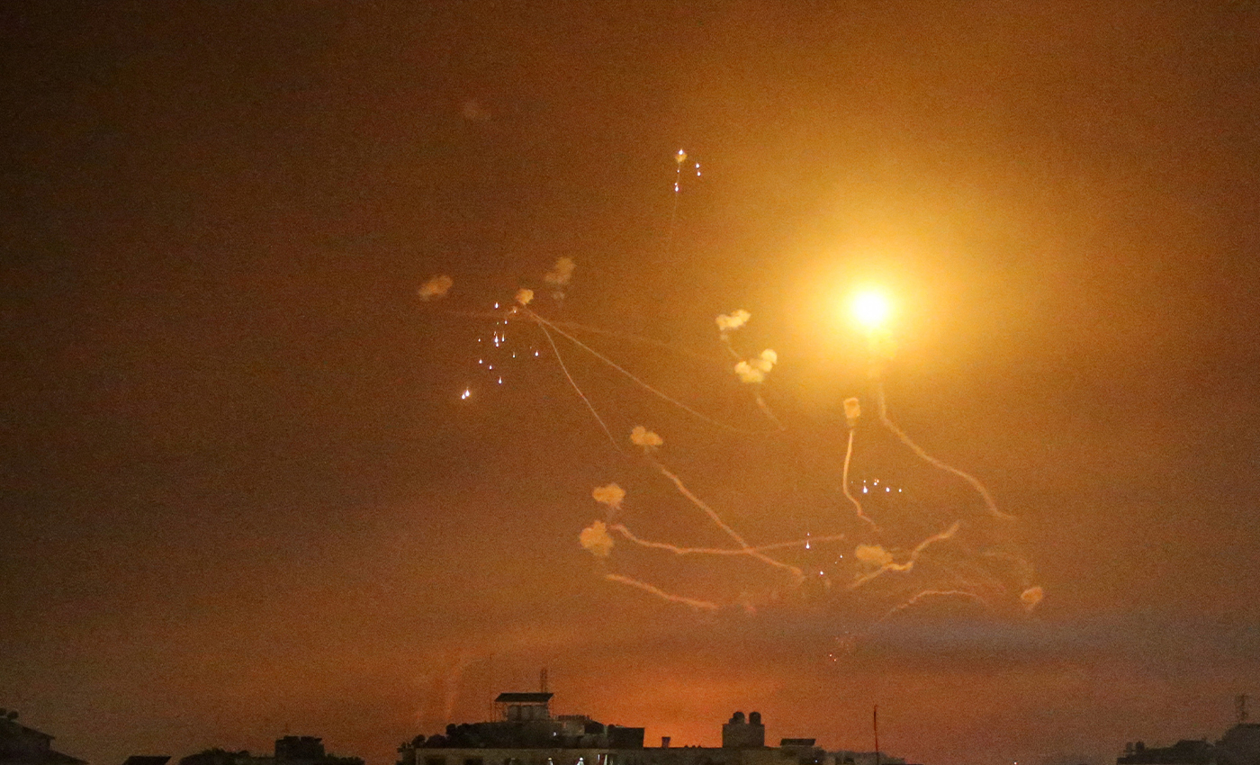 A video clip posted by Israeli Prime Minister Benjamin Netanyahu's spokesperson, Ofir Gendelman, shows Hamas firing rockets at Israel from the Gaza Strip.