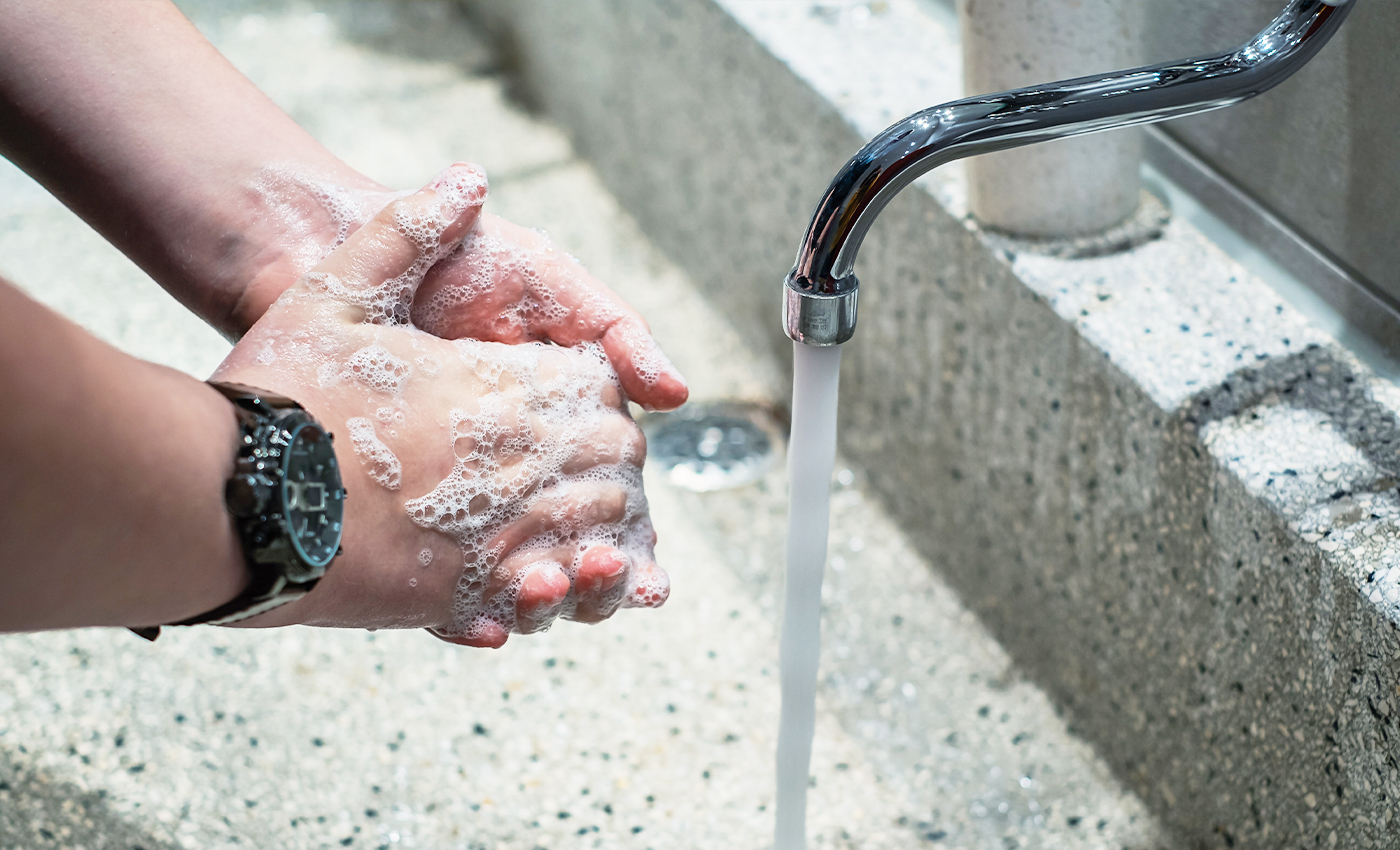 Hot water is more effective for washing hands.