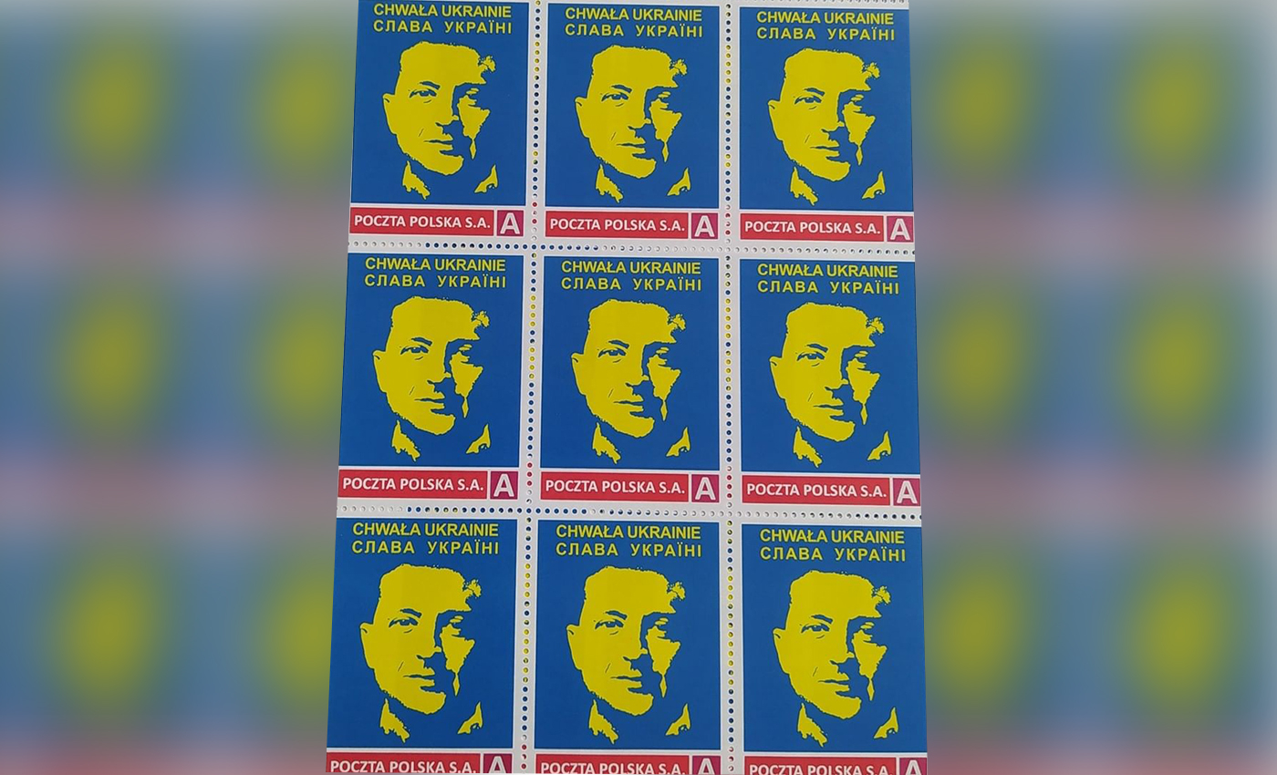 Poland has issued a new postage stamp featuring Zelenskyy's face.