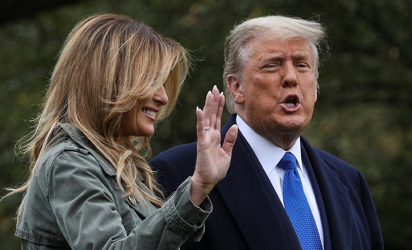 Donald Trump and Melania Trump received their COVID-19 vaccines in January.