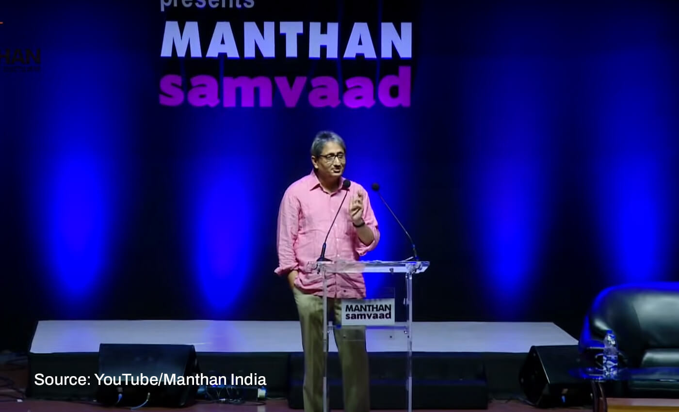 Journalist Ravish Kumar gave an emotional speech after the Adani Group claimed a stake in NDTV.