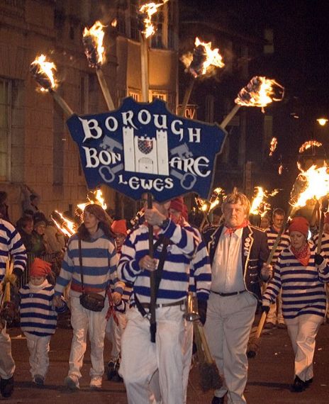The Borough Bonfire Society has been wearing Zulu costumes with dark face paint in 2019.