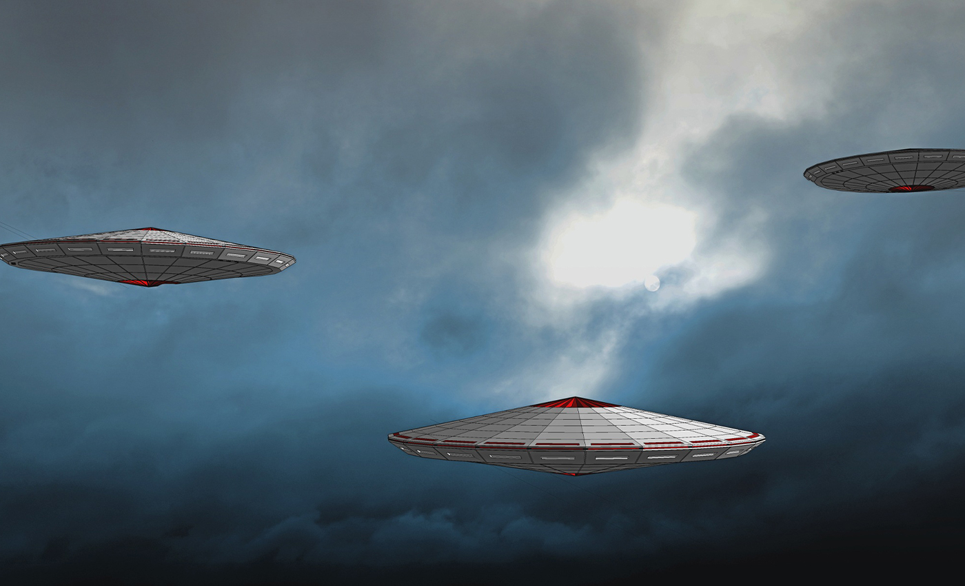 Russian cosmonaut captured five apparent UFOs flying over the Southern hemisphere.