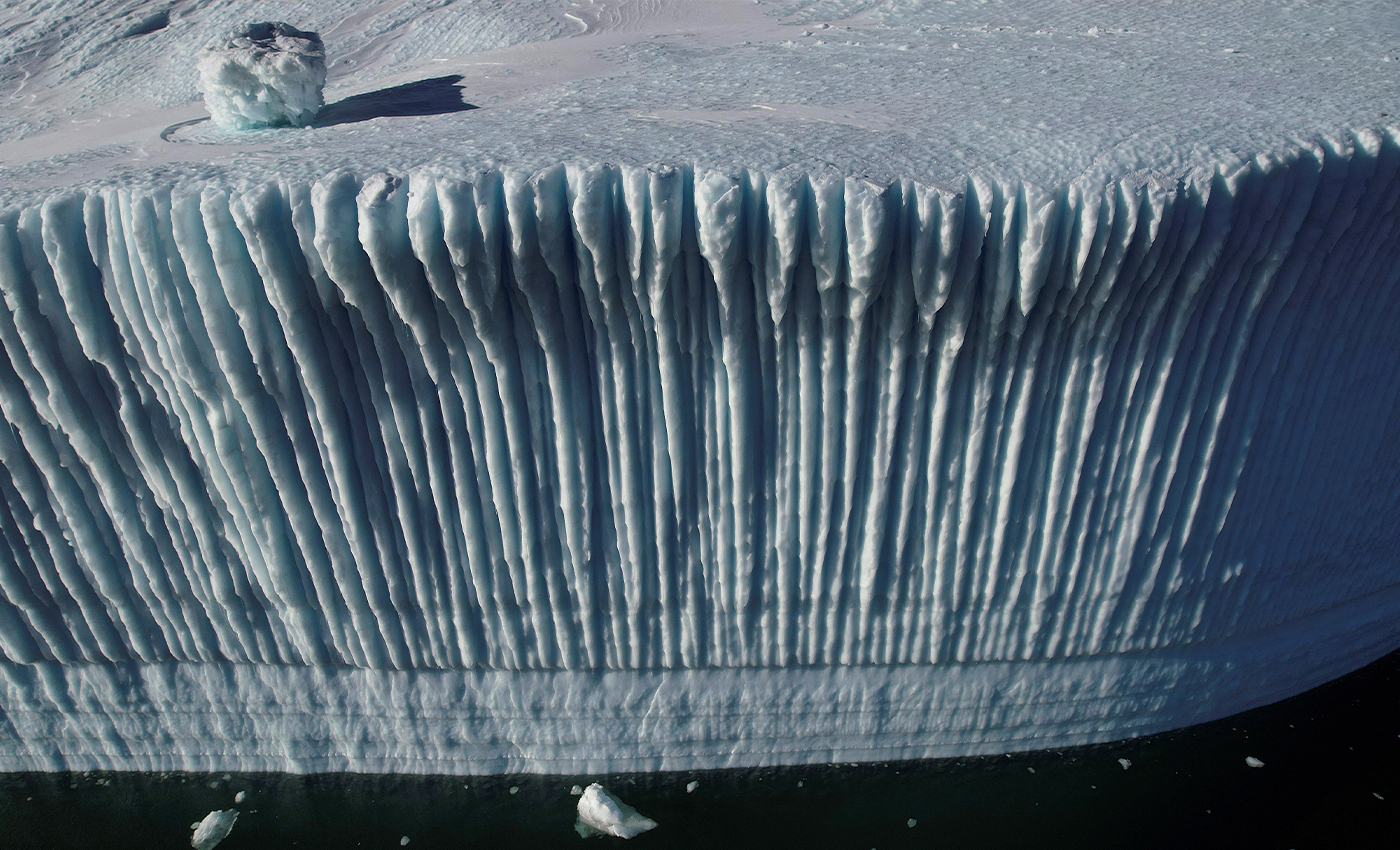 Antarctica is an ice wall and there are continents beyond it.