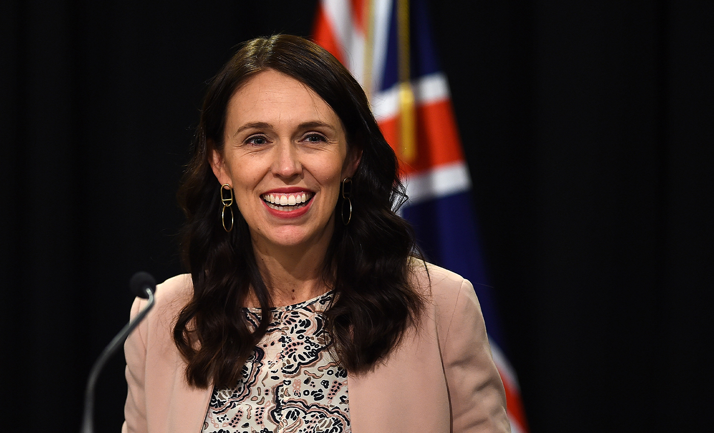 New Zealand Prime Minister Jacinda Ardern faked getting her booster jab on January 17.