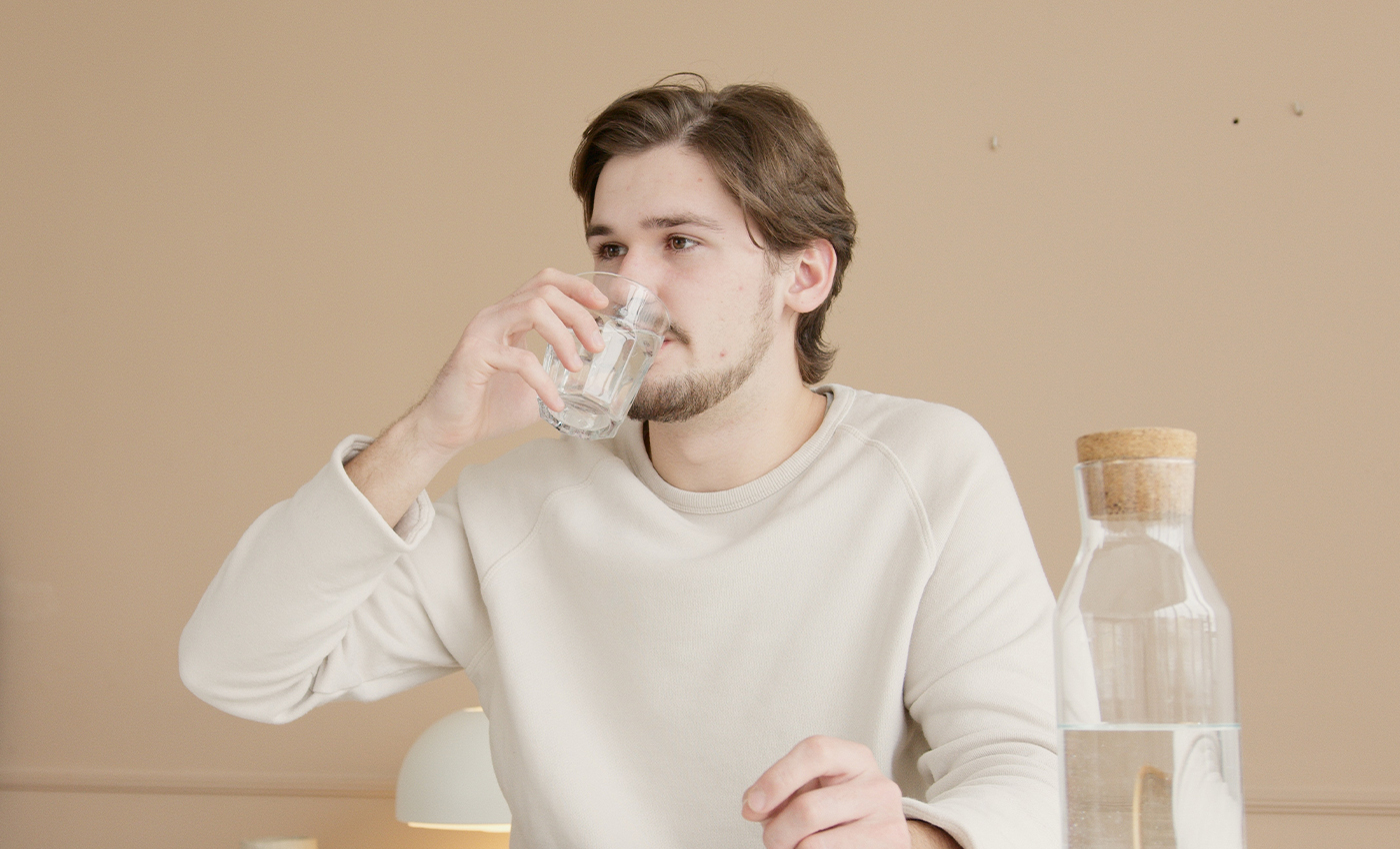 Drinking cold water when it is hot outside can send one's body into shock.