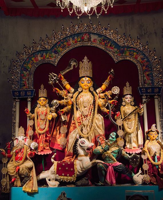 The Durga Puja celebrations in Chittaranjan Park at Delhi are held at B-Block, Kali Mandir, Co-operative Ground, Mela Ground, and Navapalli(Pocket 40).