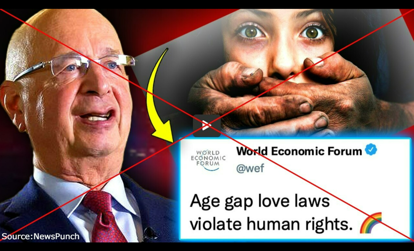 World Economic Forum promotes pedophilia and claims 'pedophiles will save the world.'