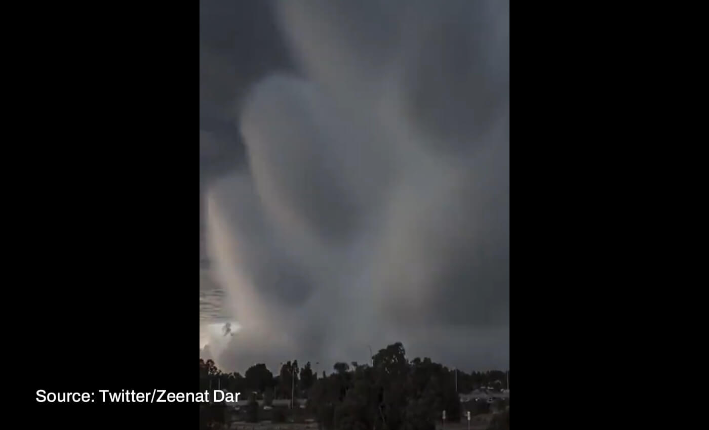A time-lapse video shows a cloud burst in Bengaluru, Karnataka, captured on September 4, 2022.