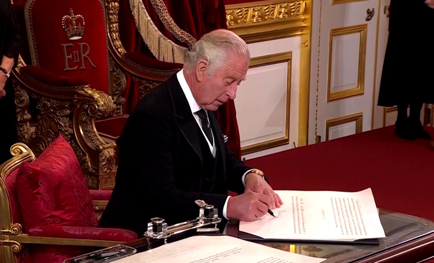 King Charles III signed a proclamation declaring Donald Trump the winner of 2020 U.S. elections.