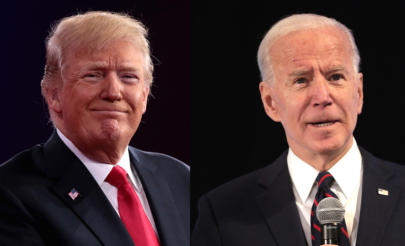 Former U.S. President Donald Trump is taller than Joe Biden.