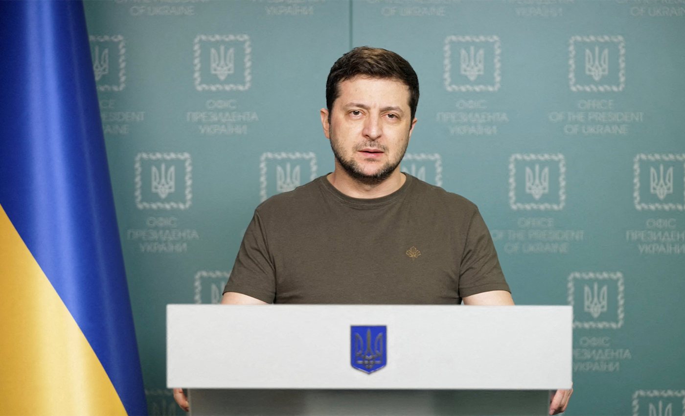 Ukrainian President Volodymyr Zelenskyy called on his soldiers to lay down their weapons on March 16.