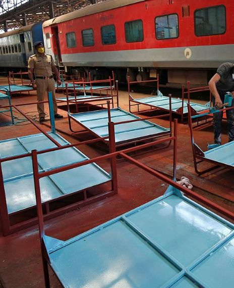 Railways have planned to use train coaches as 'quarantine centres on wheels'.