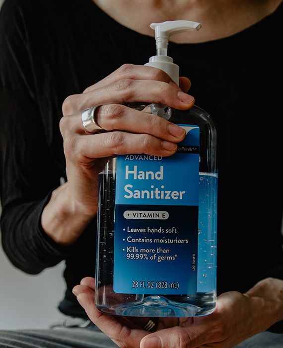 Liquid hand sanitizer can catch fire if left inside a car, exposed to heat.