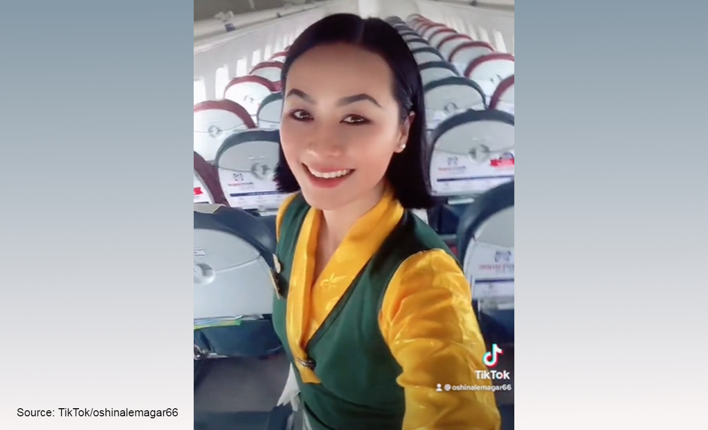 This video was taken by a Yeti Airlines air hostess just before the recent crash in Nepal.