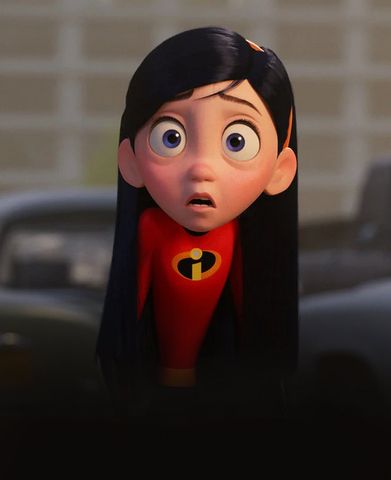 The name Violet of The Incredibles movie character Violet Parr is a reference to her being an extremely shy person.