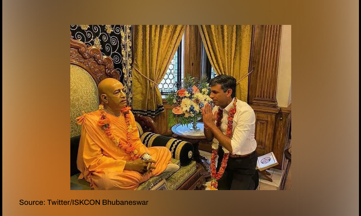 Rishi Sunak visited the Hare Krishna temple in the U.K. after being elected the prime minister.