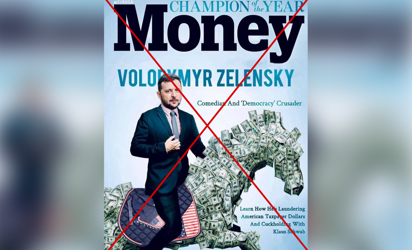 Money magazine called Ukraine President Volodymyr Zelenskyy the king of western corruption.