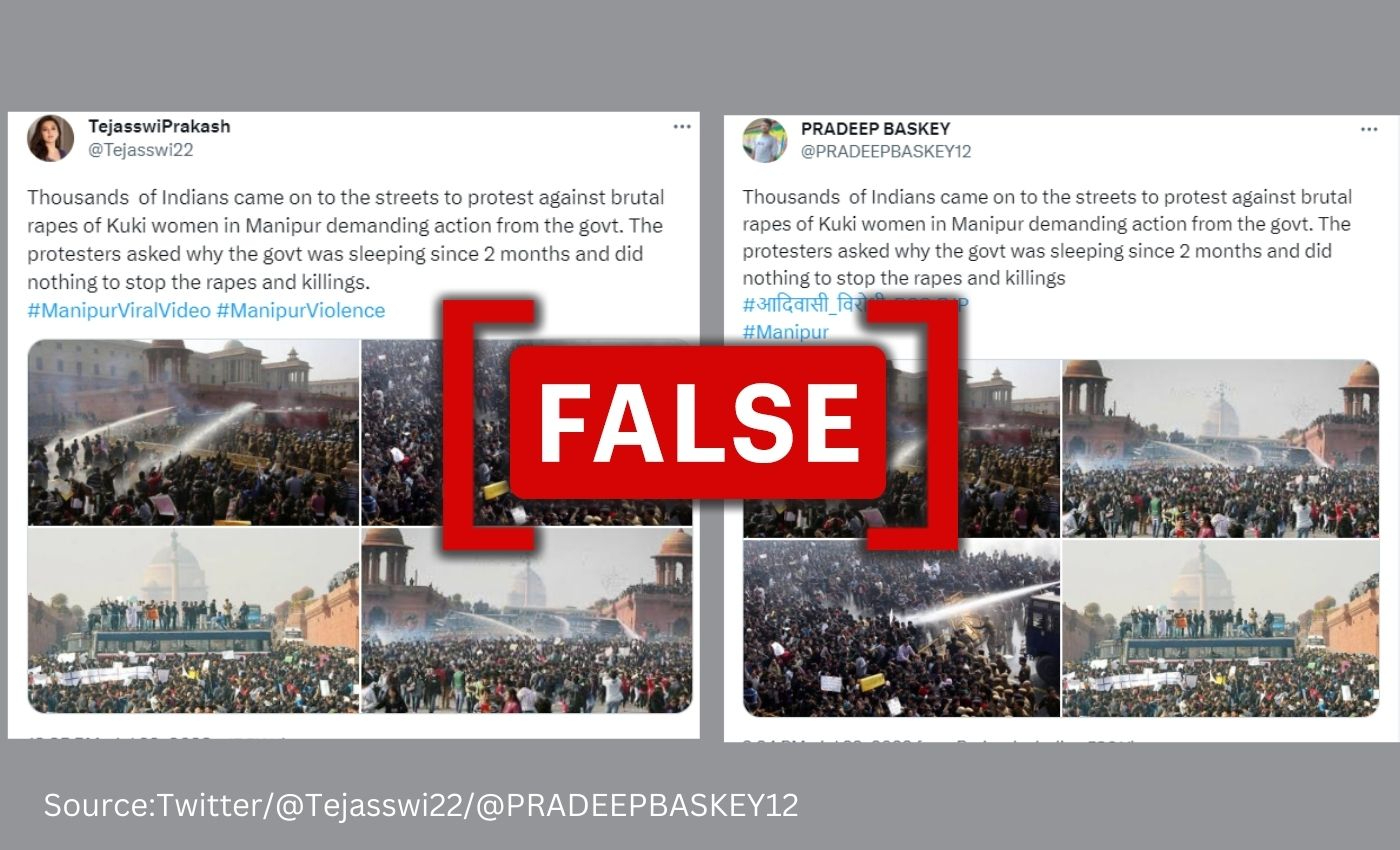 Image of 2012 Nirbhaya protest incorrectly linked to Manipur violences