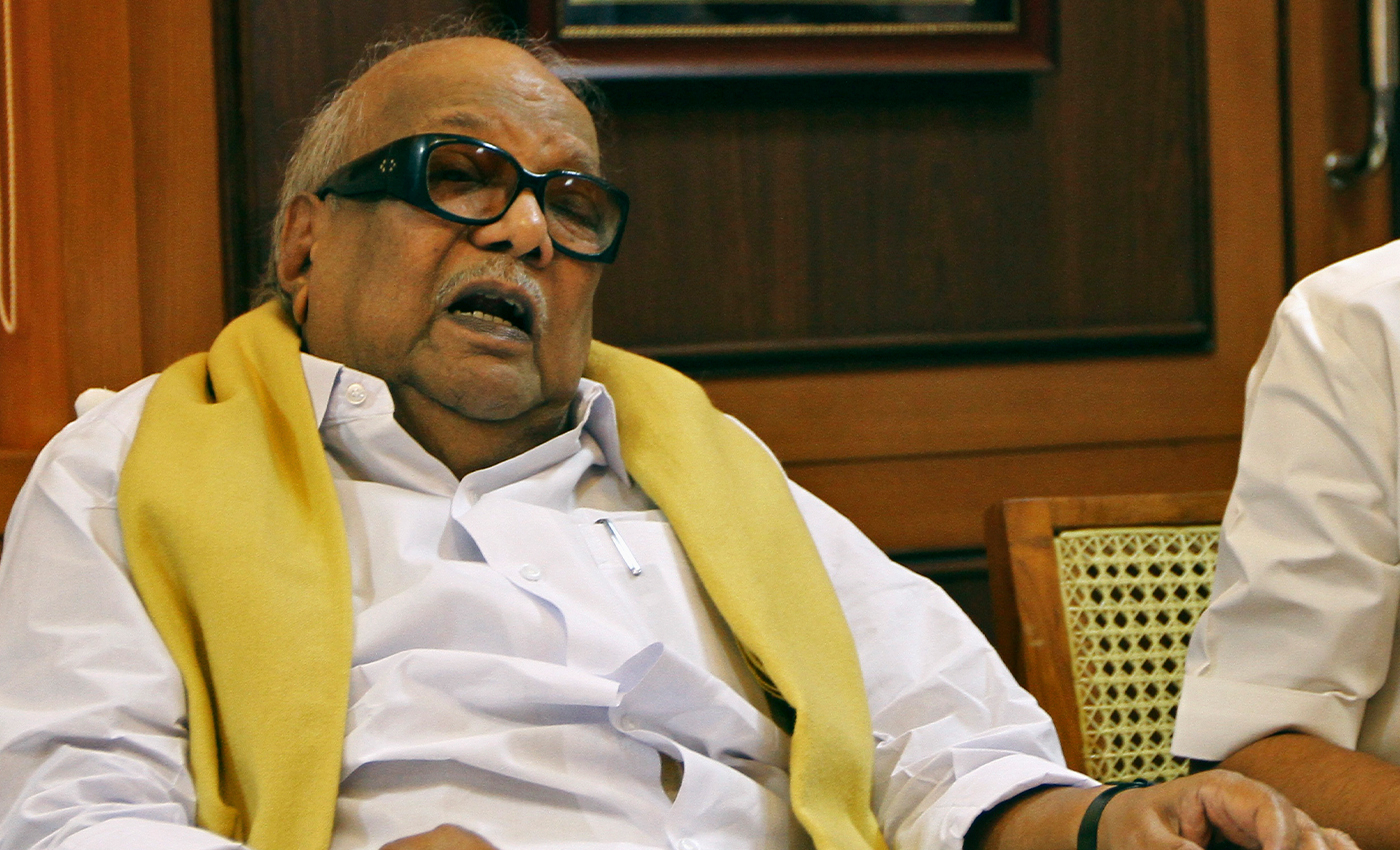 Former Tamil Nadu CM Karunanidhi once referred to Indira Gandhi's injury-related bloodstains as that of period blood.