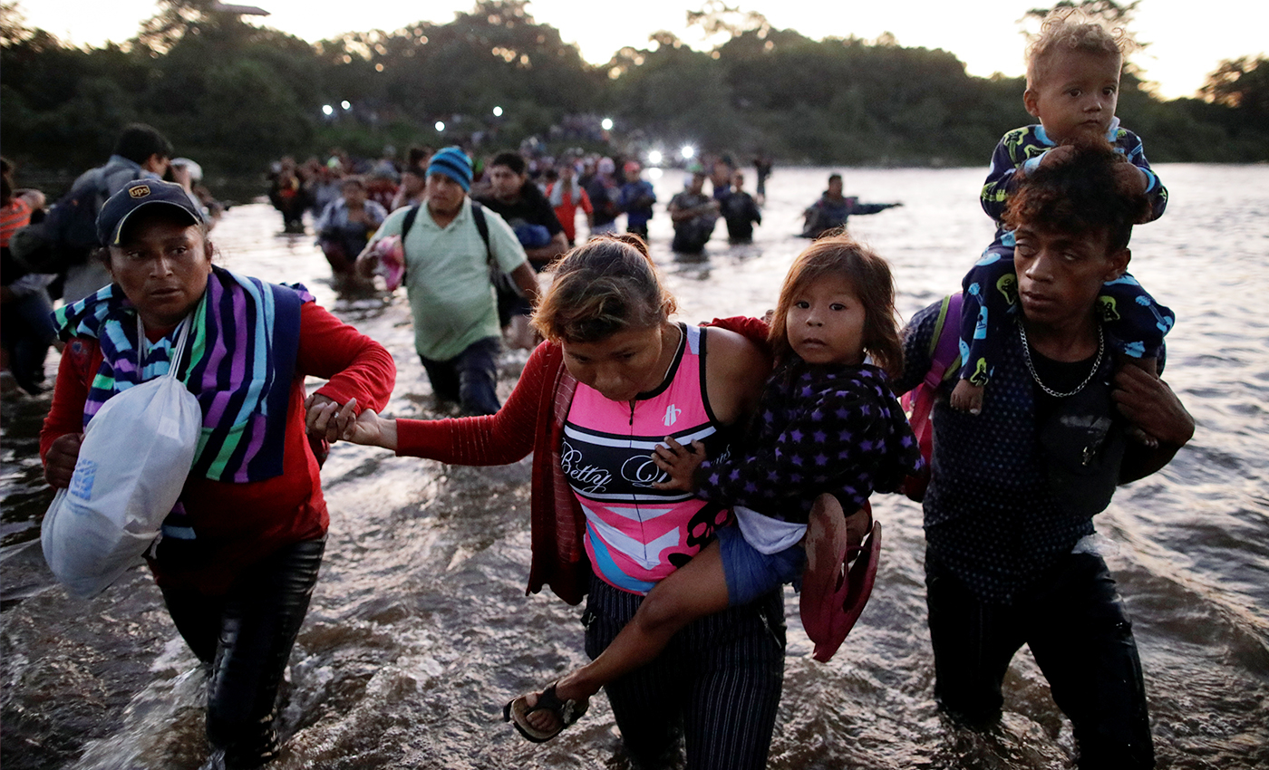 Migrants did not flock to the U.S borders during Donald Trump's presidency.