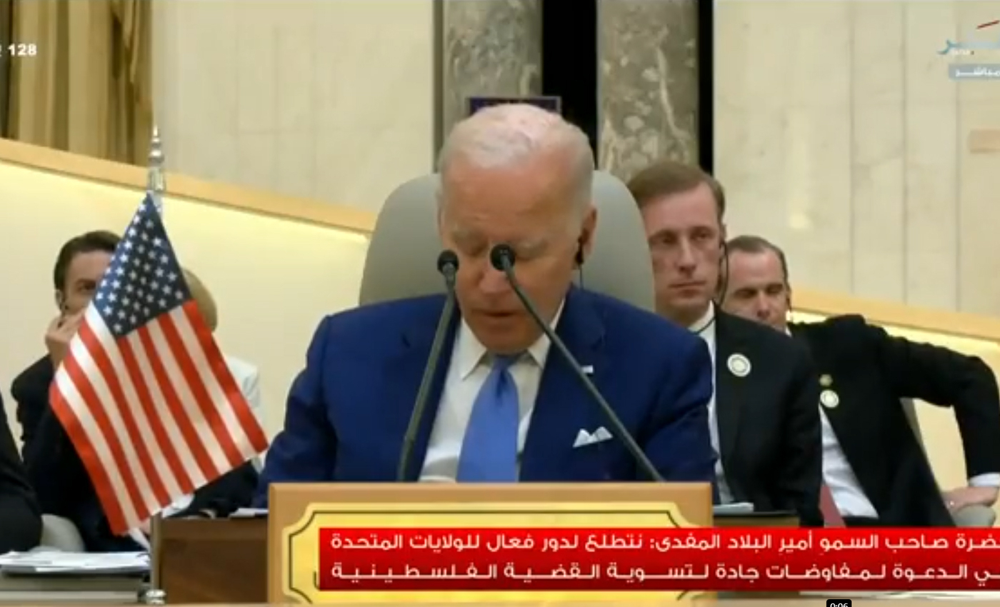 U.S President Joe Biden fell asleep during the Saudi Arabia summit.