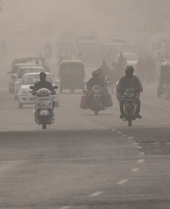 Air pollution has been reduced in India because of the lockdown due to the coronavirus pandemic.