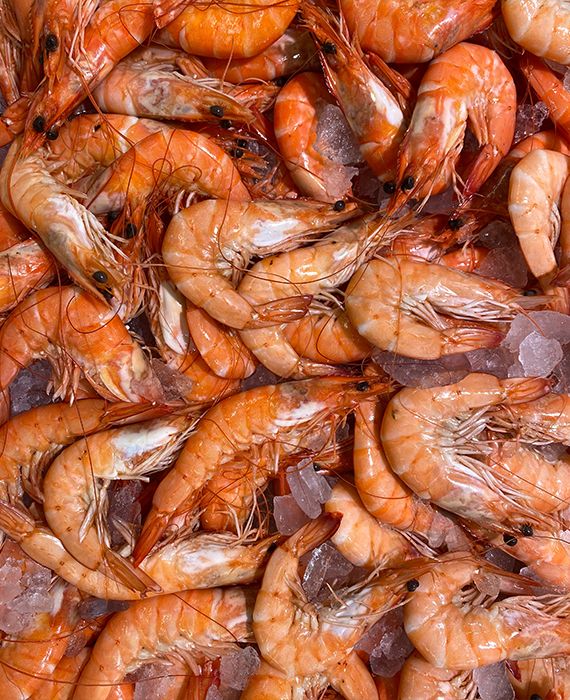 Prawns are good for your heart.