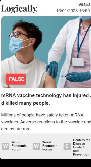 mRNA vaccine technology has injured and killed many people.