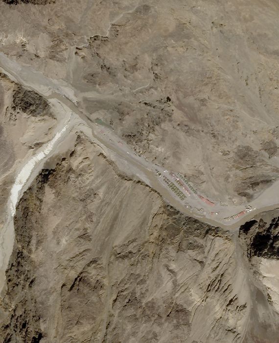 The Chinese military has occupied land in Galwan valley.