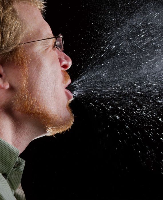 A single sneeze travels 100 miles per hour and shoots about 100,000 germs into the air.