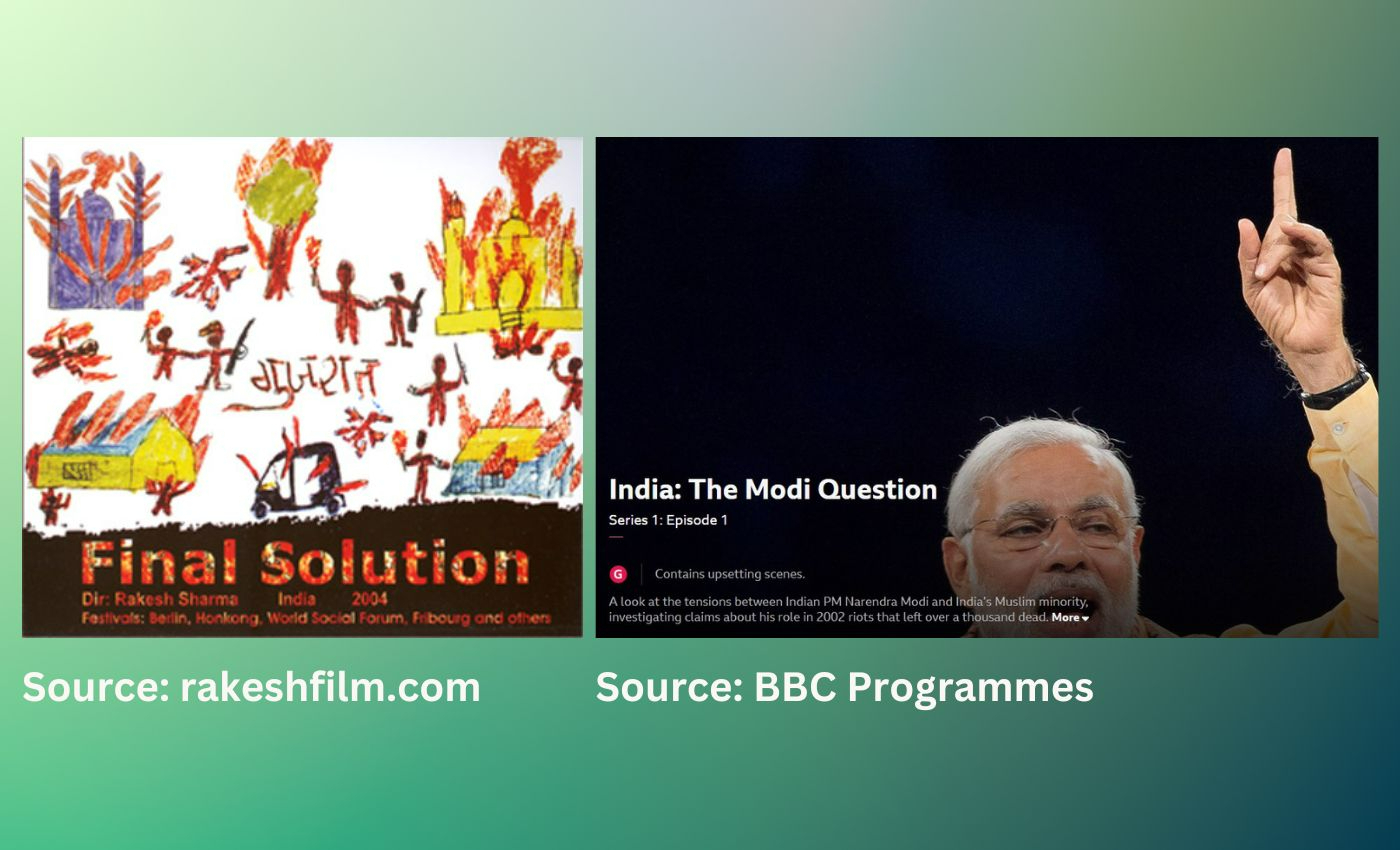 Final Solution, a documentary about the 2002 Gujarat riots, was banned by the CBFC in 2004.