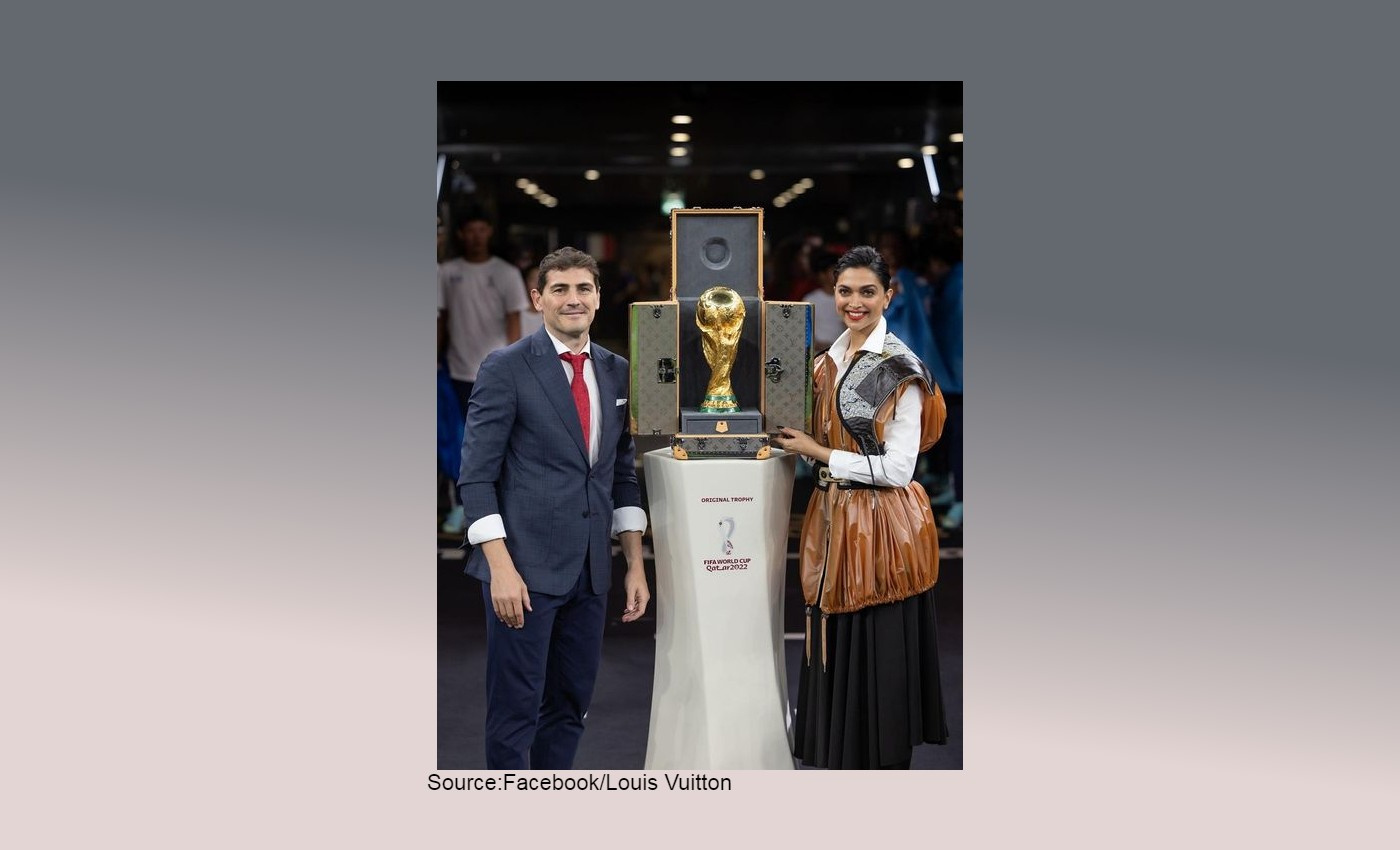 Deepika Padukone was present at the FIFA World Cup trophy unveiling because of her film Pathaan's connections to Qatar.