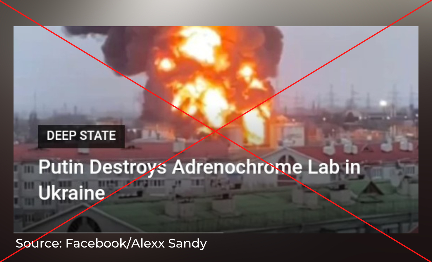 Russian President Vladimir Putin destroyed an adrenochrome lab in Ukraine.