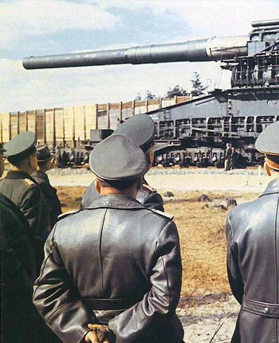 The Nazis had developed Schwerer Gustav, the largest gun ever built.