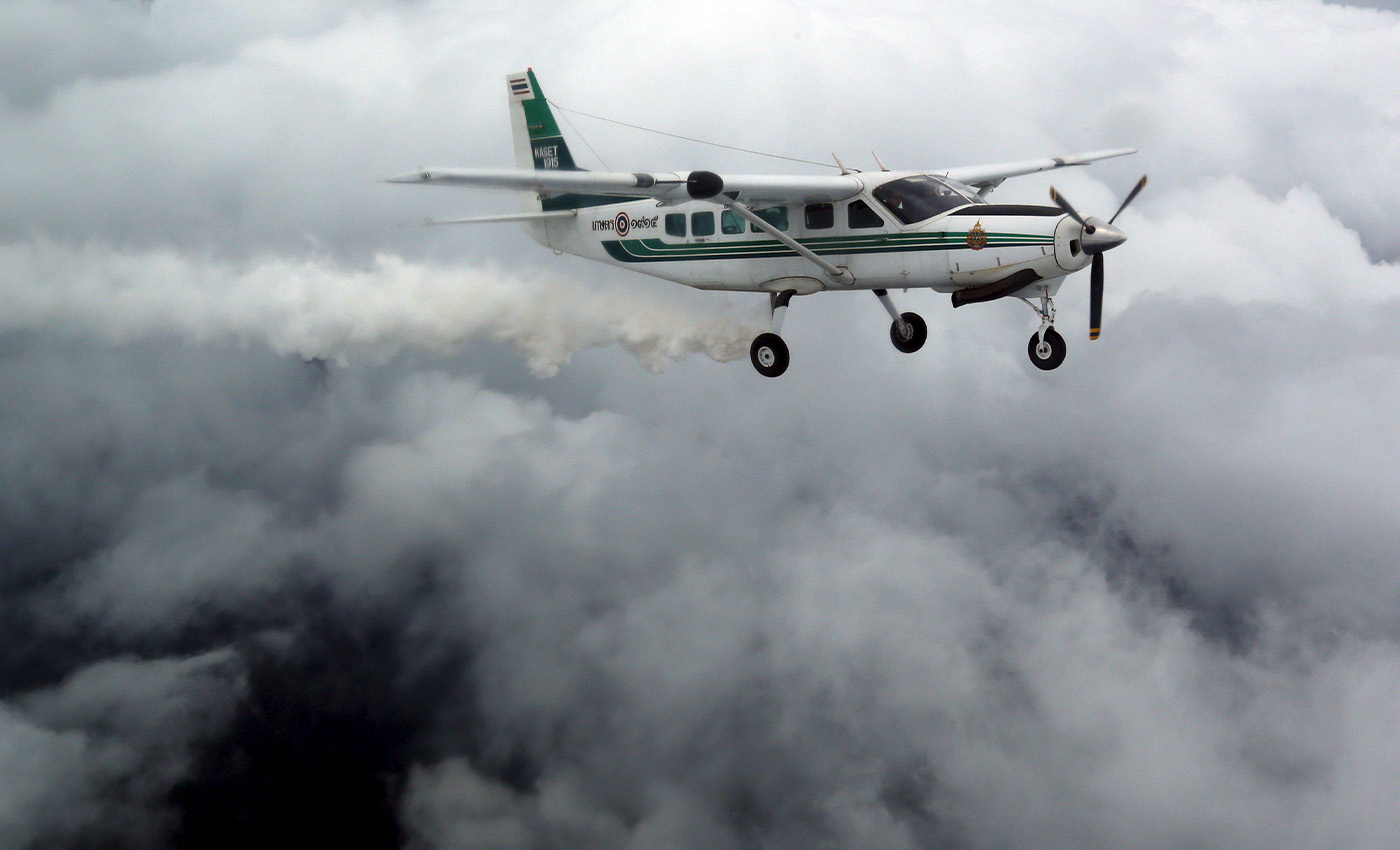 Stratospheric aerosol injections cause allergies and trouble breathing.